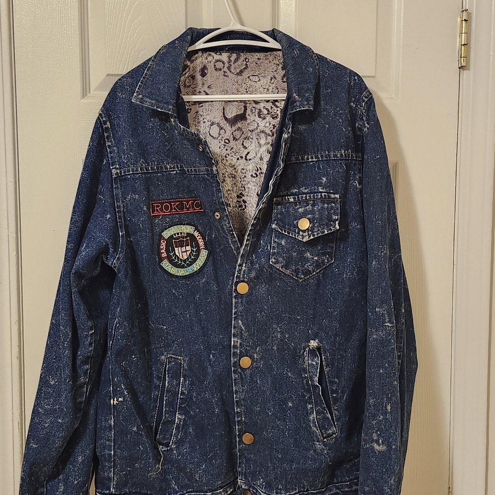 Denim Jacket with Patches